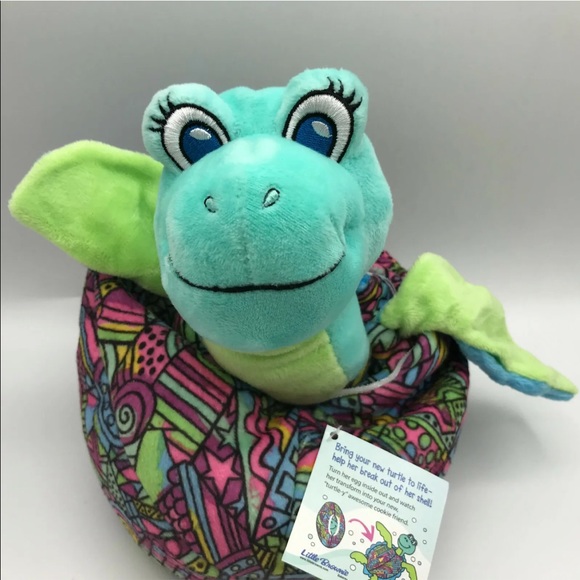 Little Brownies Toys Little Brownie Sea Turtle Plush Blue Hatch Egg